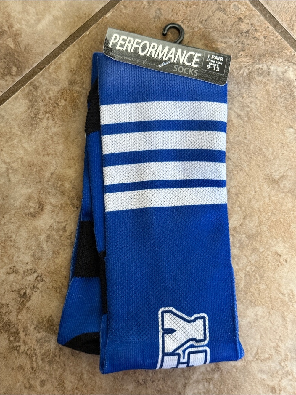 Men’s “BEXLEY” Ohio Athletic Crew Socks Blue & White